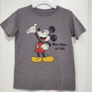 Disney Mickey Mouse Charcoal T-Shirt Size S (5/6)